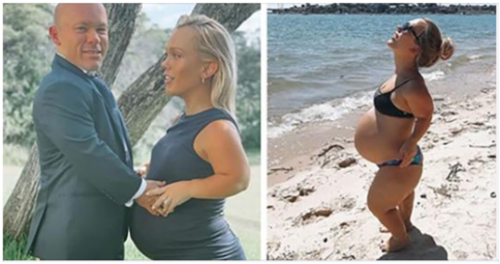 Despite the danger: Woman with dwarfism poses proudly with her baby bump on the beach